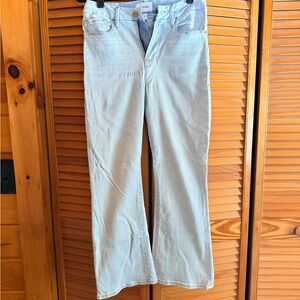 Frame Denim Le Crop Mini Boot in Light Blue